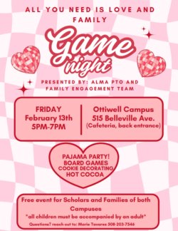 Family Game Night on Friday, February 13